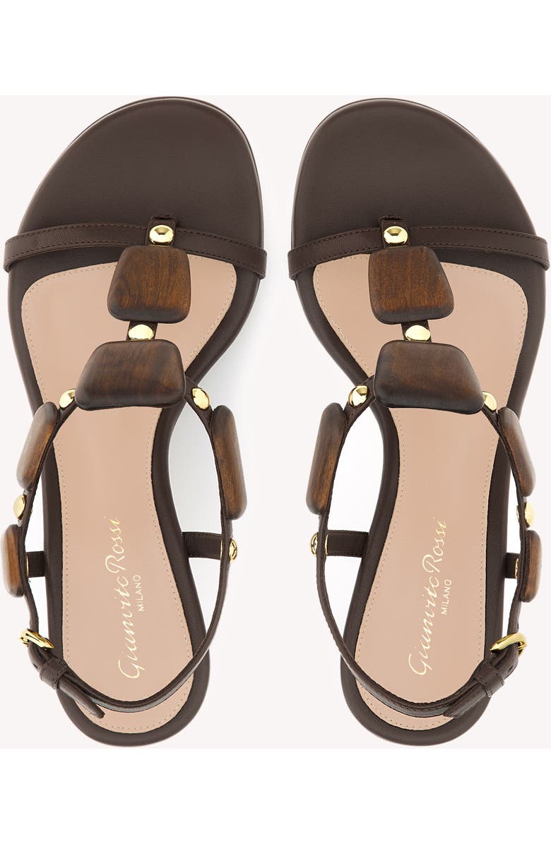 Gianvito Rossi Munduk 45 Sandal, Alternate, color, Dark Brown Lamb Leather