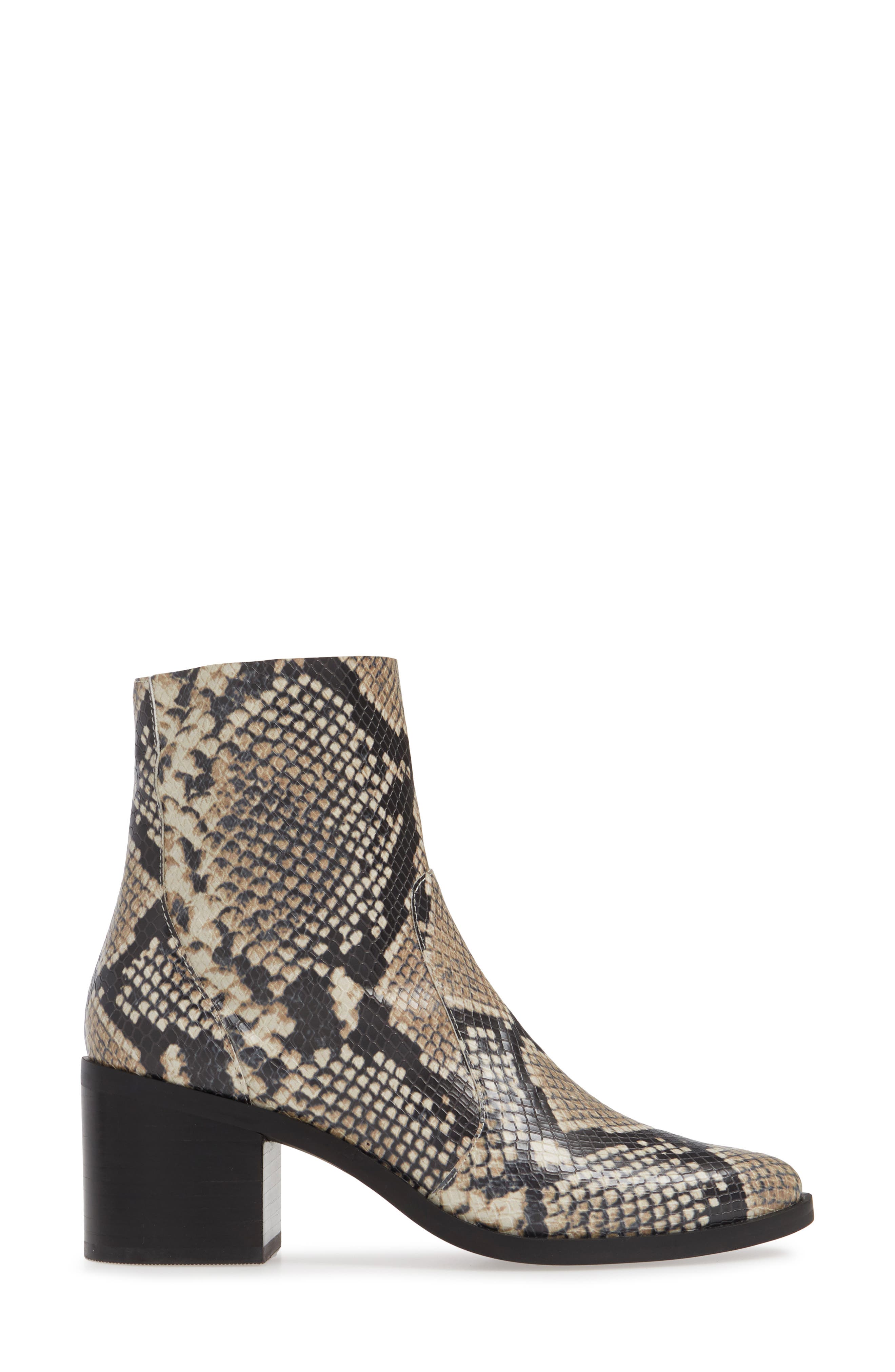 Fern Bootie, Alternate, color, NATURAL SNAKE FAUX LEATHER