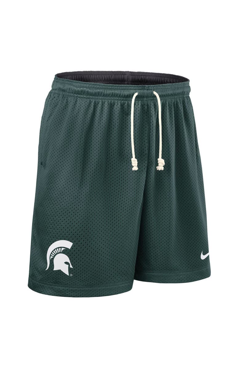 Nike Men's Nike Green/Charcoal Michigan State Spartans 2025 Sideline Reversible Performance Shorts, Alternate, color, Green