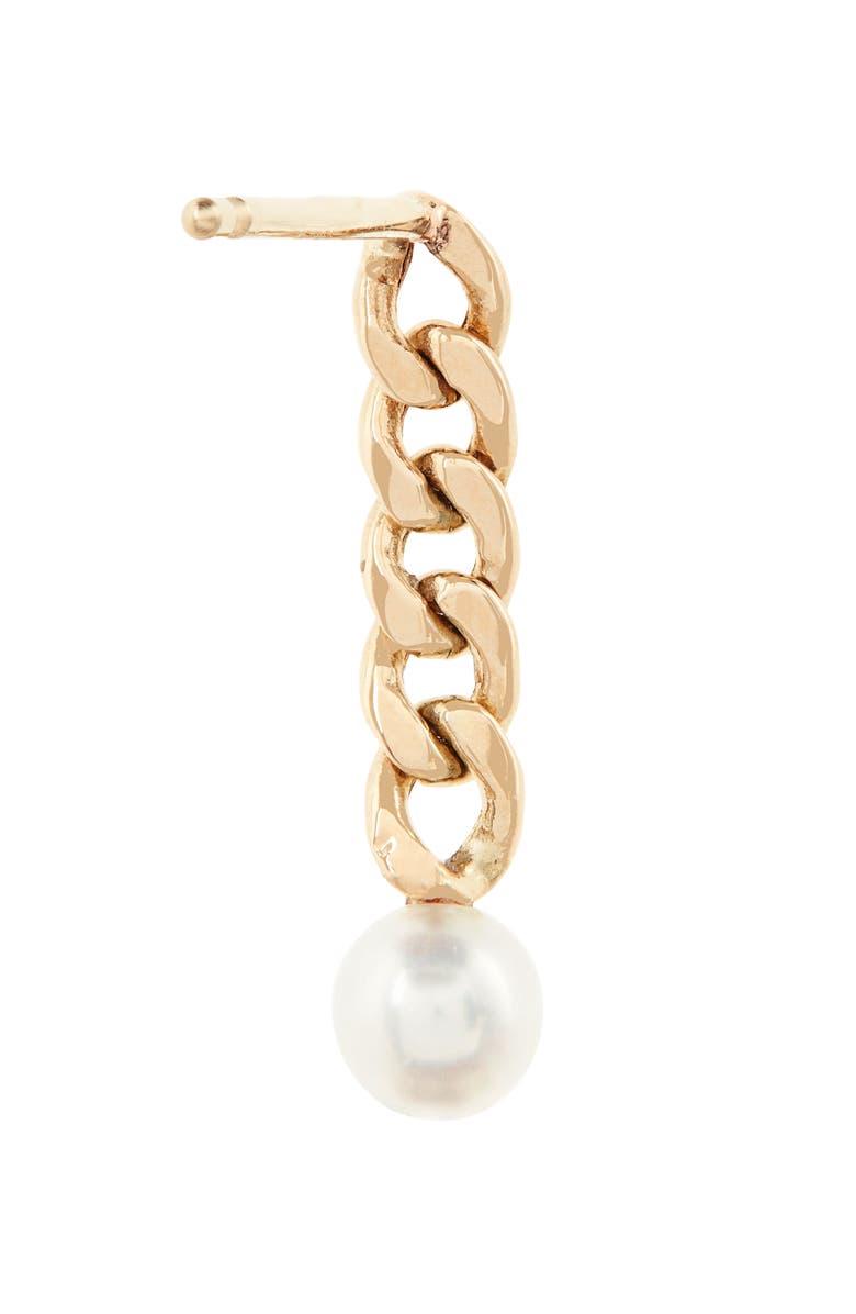 Zoë Chicco Short Curb Chain Earring, Alternate, color,