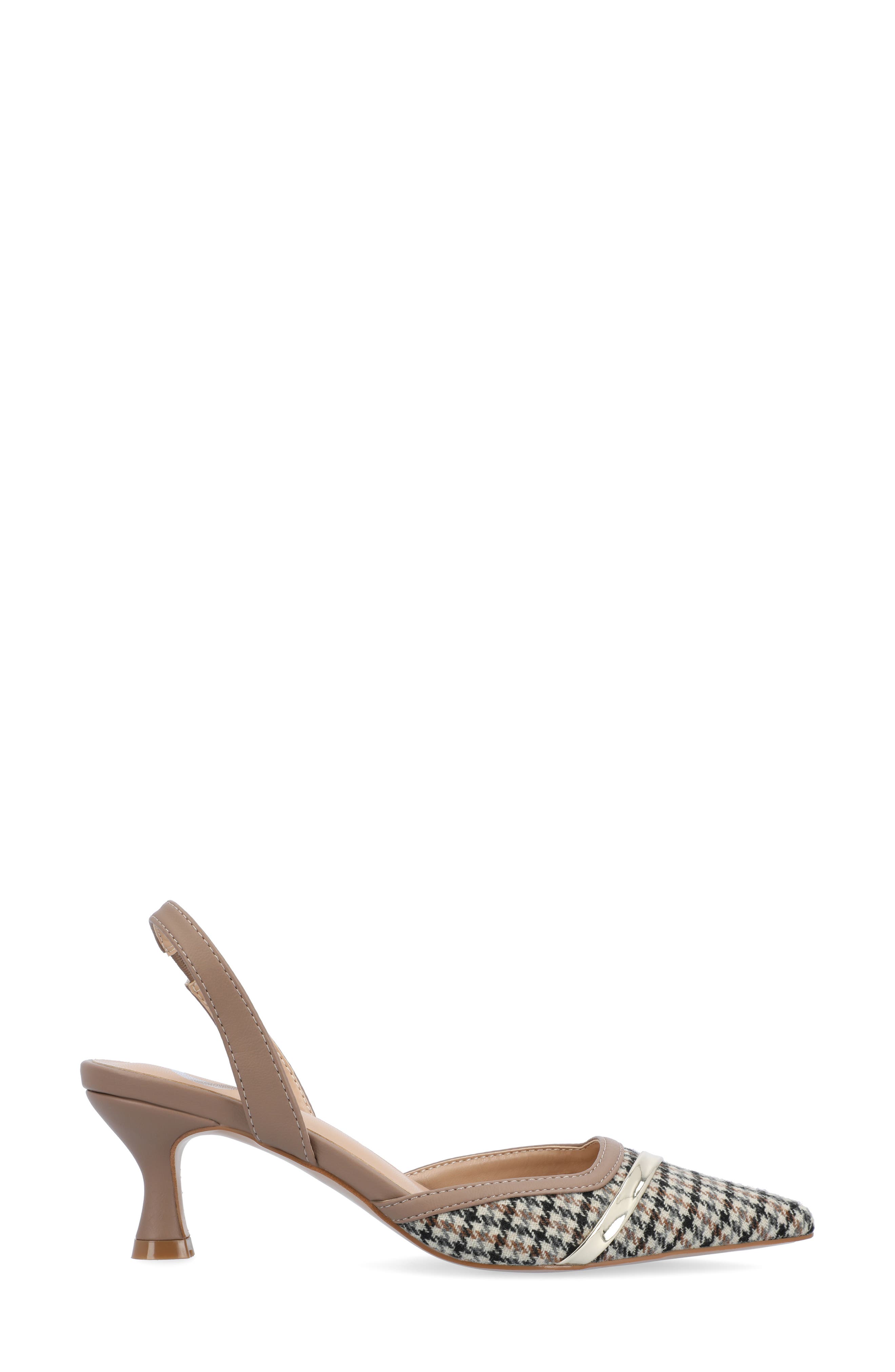 Nellia Slingback Pointed-Toe Pump, Alternate, color, TAUPE