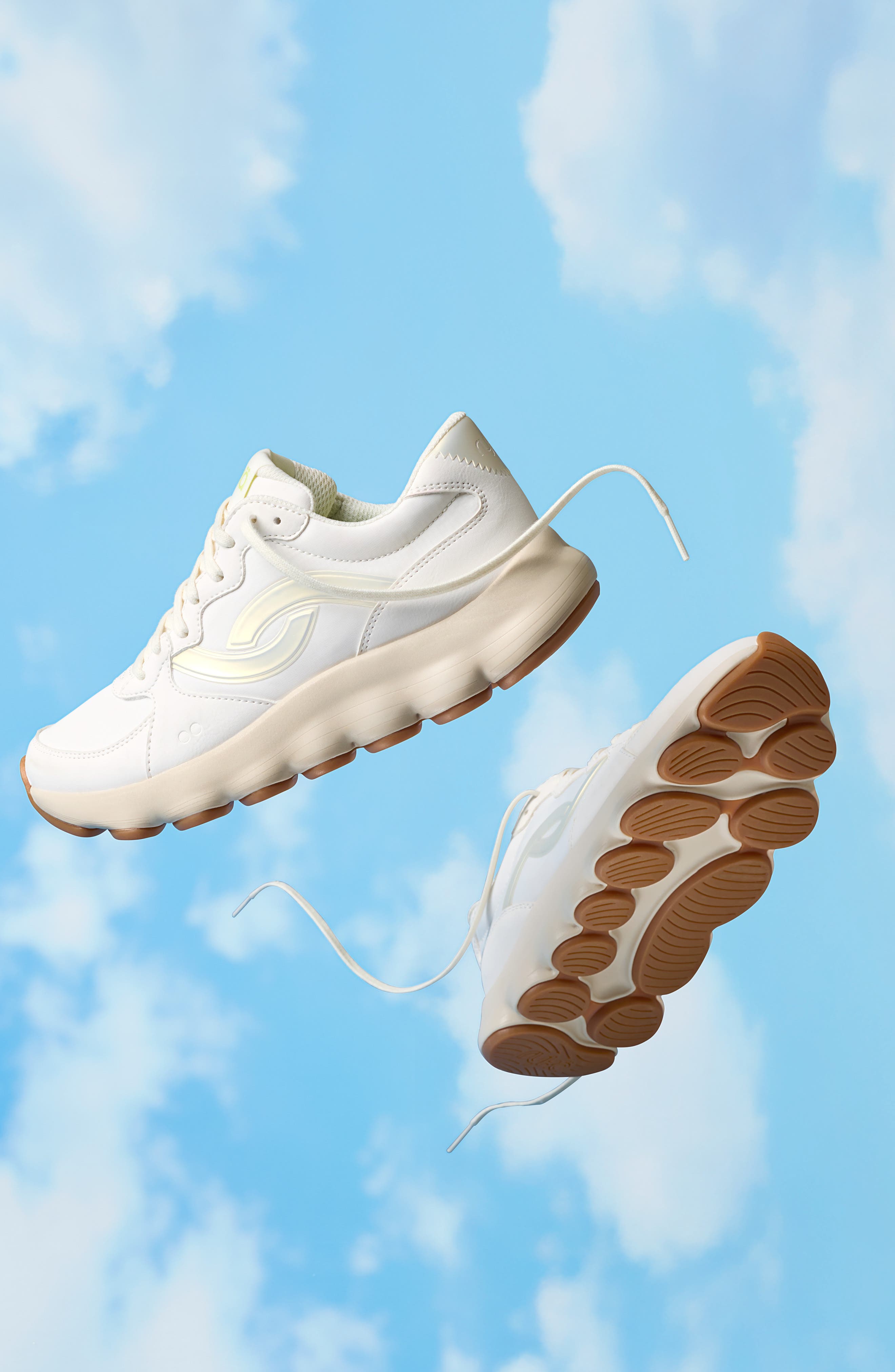 Rykä PodFlow Retro Walking Sneaker, Alternate, color, White Alyssum