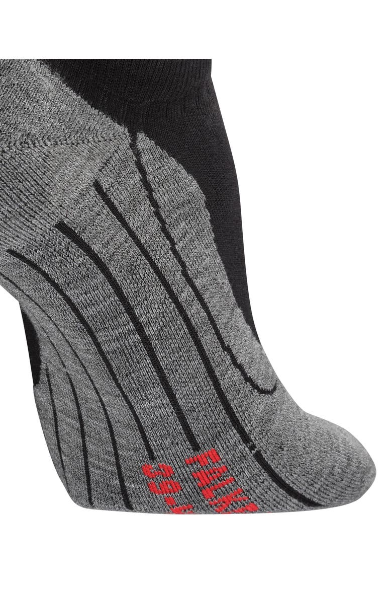 RU4 Endurance No Show Running Socks, Alternate, color, Black-Mix