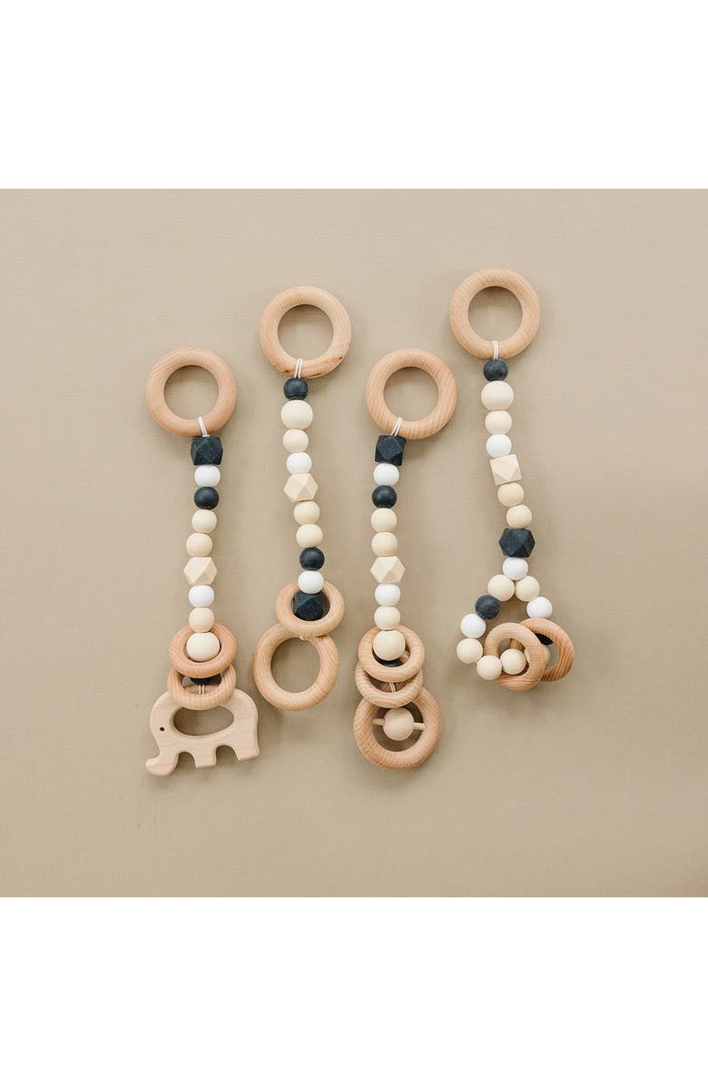 Poppyseed Play Wooden Baby Gym, Alternate, color, Black