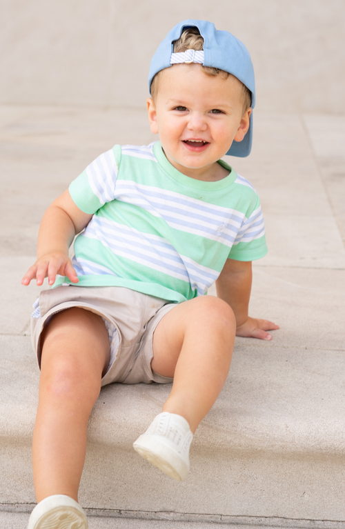 Bits & Bows Hockey Sticks Twill Baseball Hat In Blue