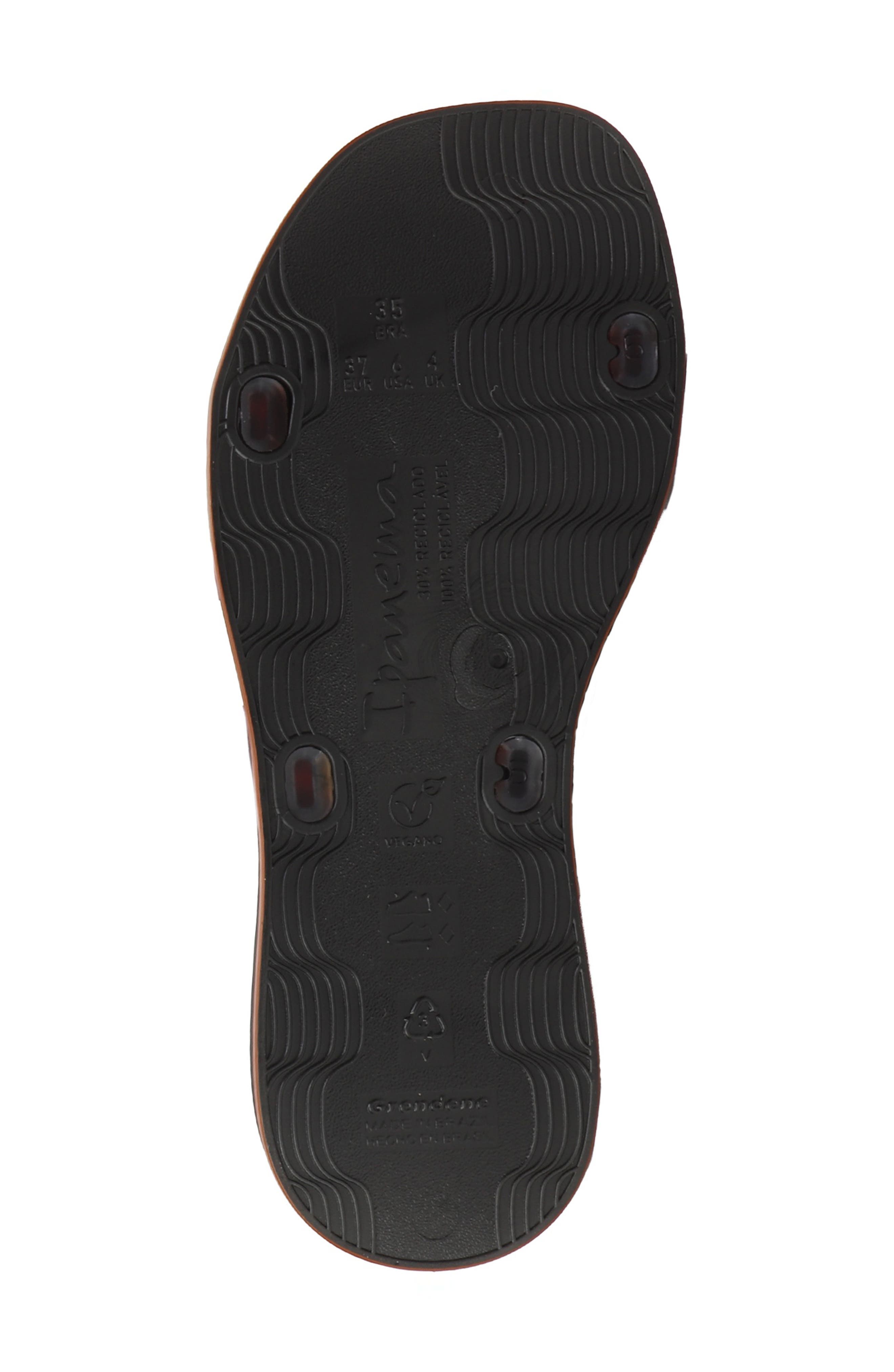 Glow Trendy Slide Sandal, Alternate, color, BLACK/ TURTLE/ BROWN