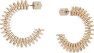 AllSaints Zipper Hoop Earrings
