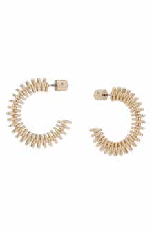 Zipper Hoop Earrings