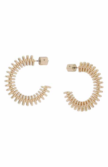 Zipper Hoop Earrings