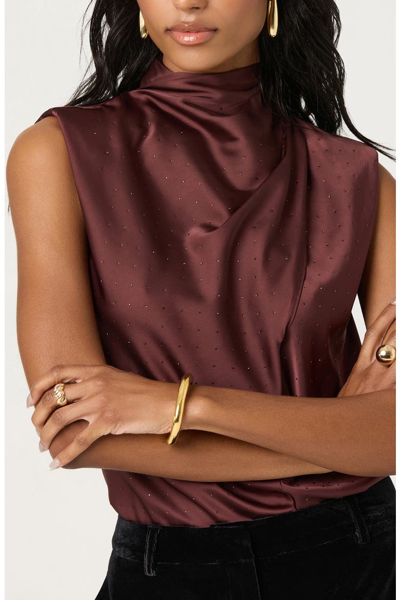 Inaya Crystal Studded Sleeveless Top, Alternate, color, DUSTY PLUM