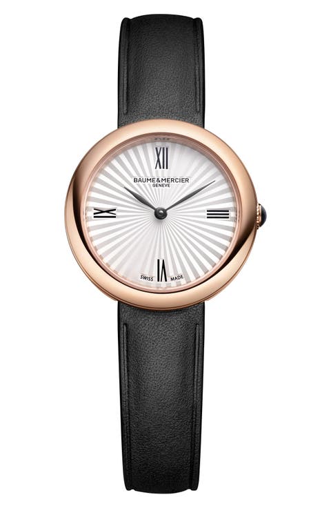 Joia de Baume & Mercier Leather Strap Watch, 28mm
