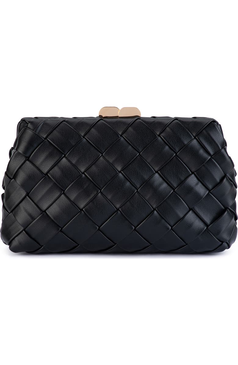 Olga Berg Quinn Woven Clutch, Main, color,