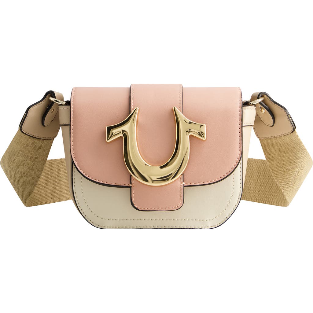 True Religion Color Block Crossbody In Red
