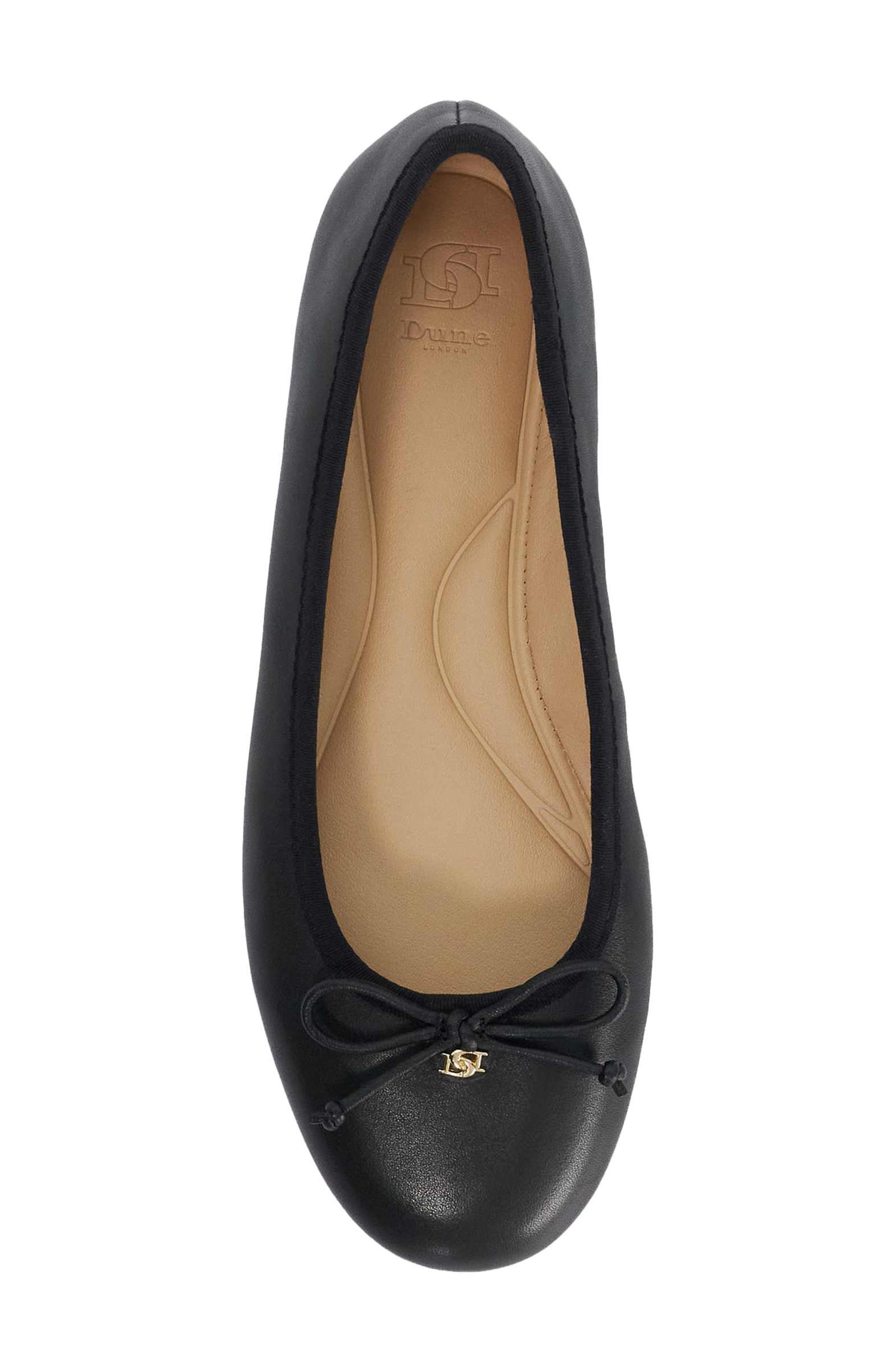 Dune London Helenne Ballet Flat, Alternate, color, Black