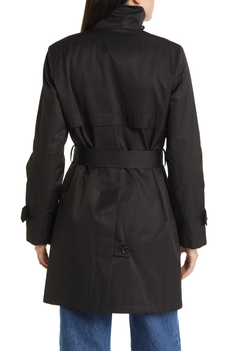 Trench Coat, Alternate, color, BLACK