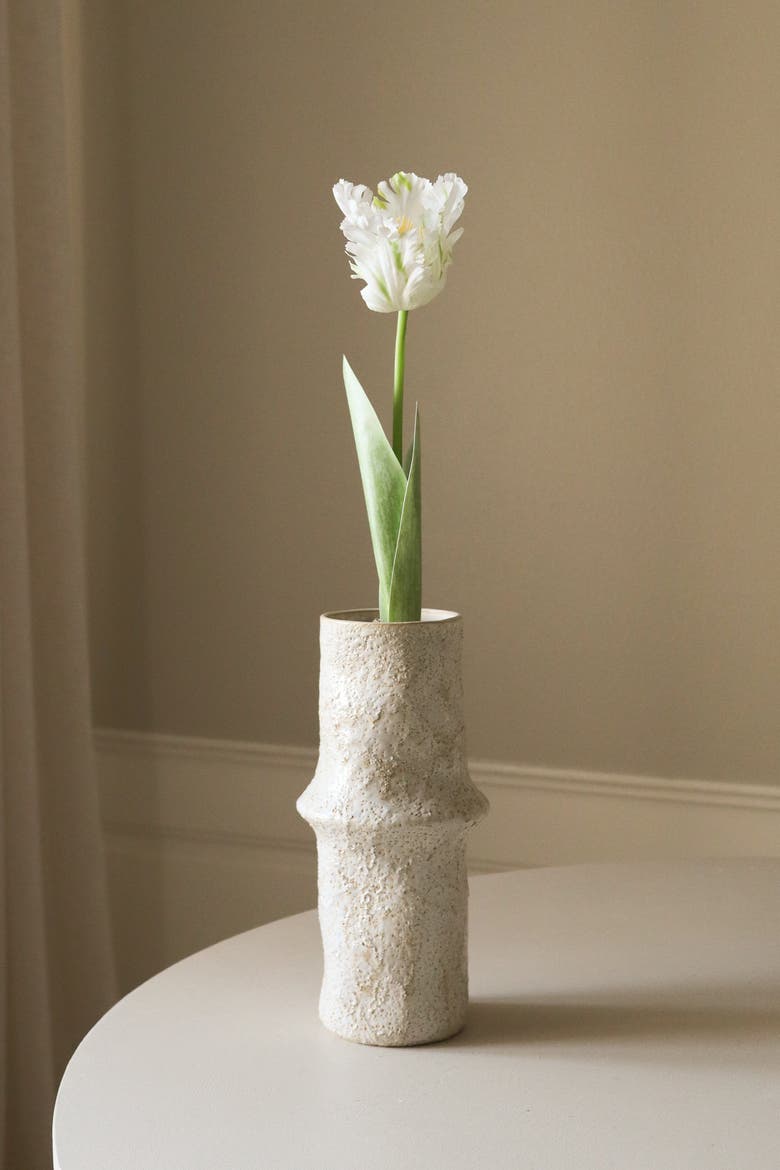 White Parrot Tulip Flower, Alternate, color, White