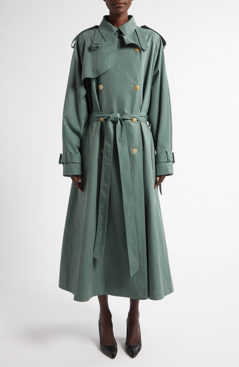The Row Domeka Oversize Cotton Twill Trench Coat, Main, color, 