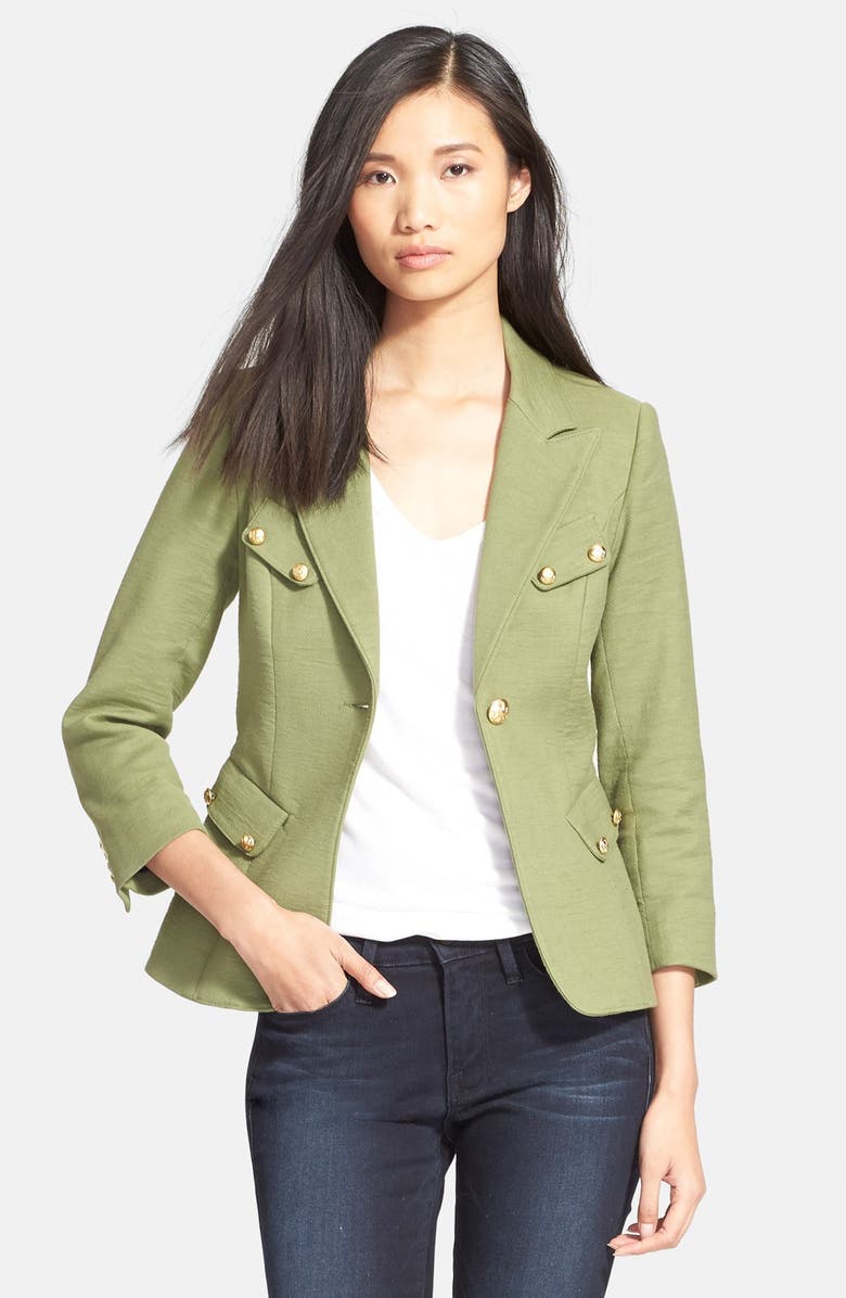 Smythe 'Classic' One Button Twill Jacket, Main, color, 