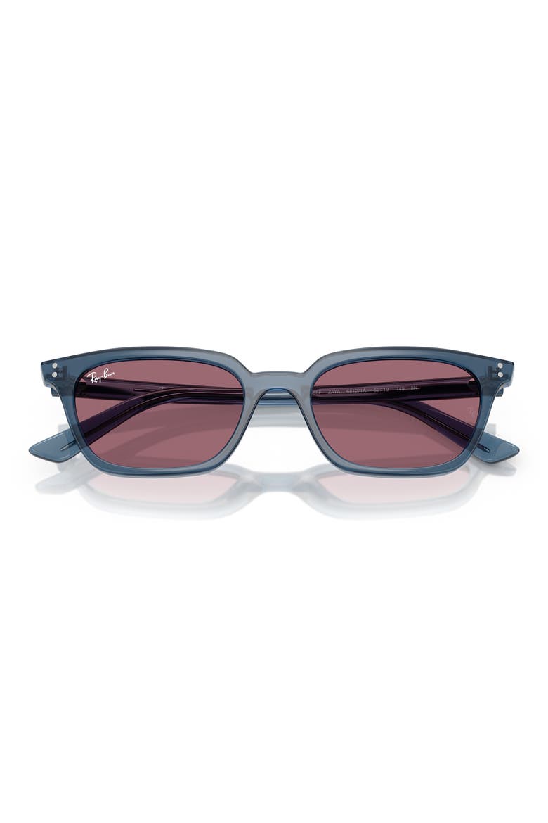 52mm Pillow Sunglasses, Alternate, color, LIGHT BLUE