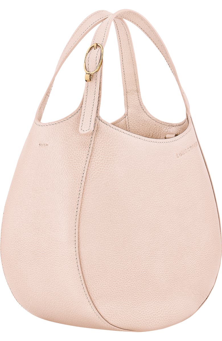 Longchamp Le Foulonné Leather Top Handle Crossbody Bag, Alternate, color, Cream