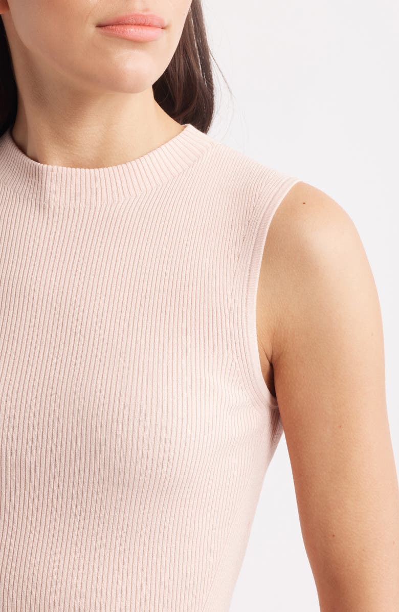 BOSS Feskies Rib Sleeveless Sweater, Alternate, color, Crystal