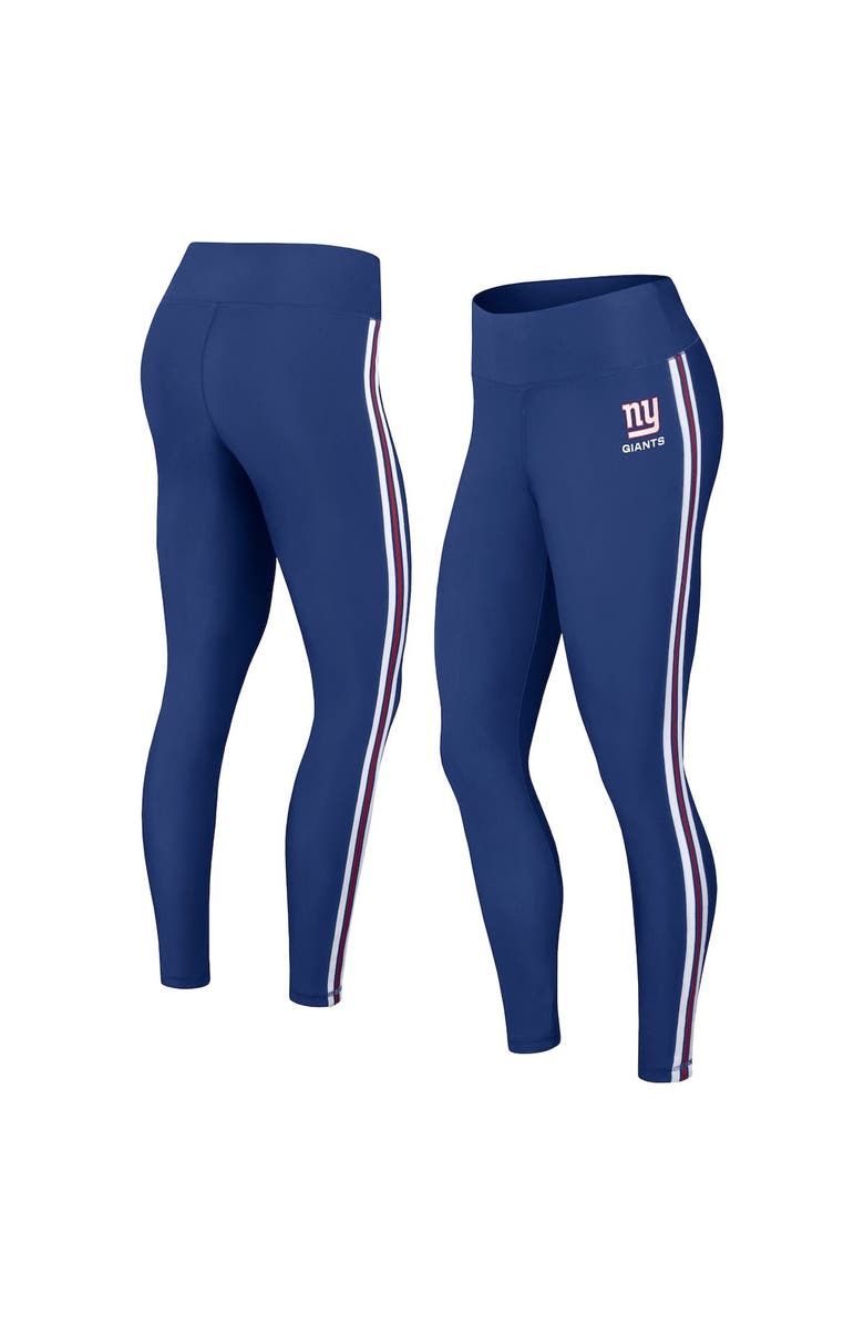 WEAR by Erin Andrews Women's WEAR by Erin Andrews Royal New York Giants Color Block Leggings, Alternate, color, 