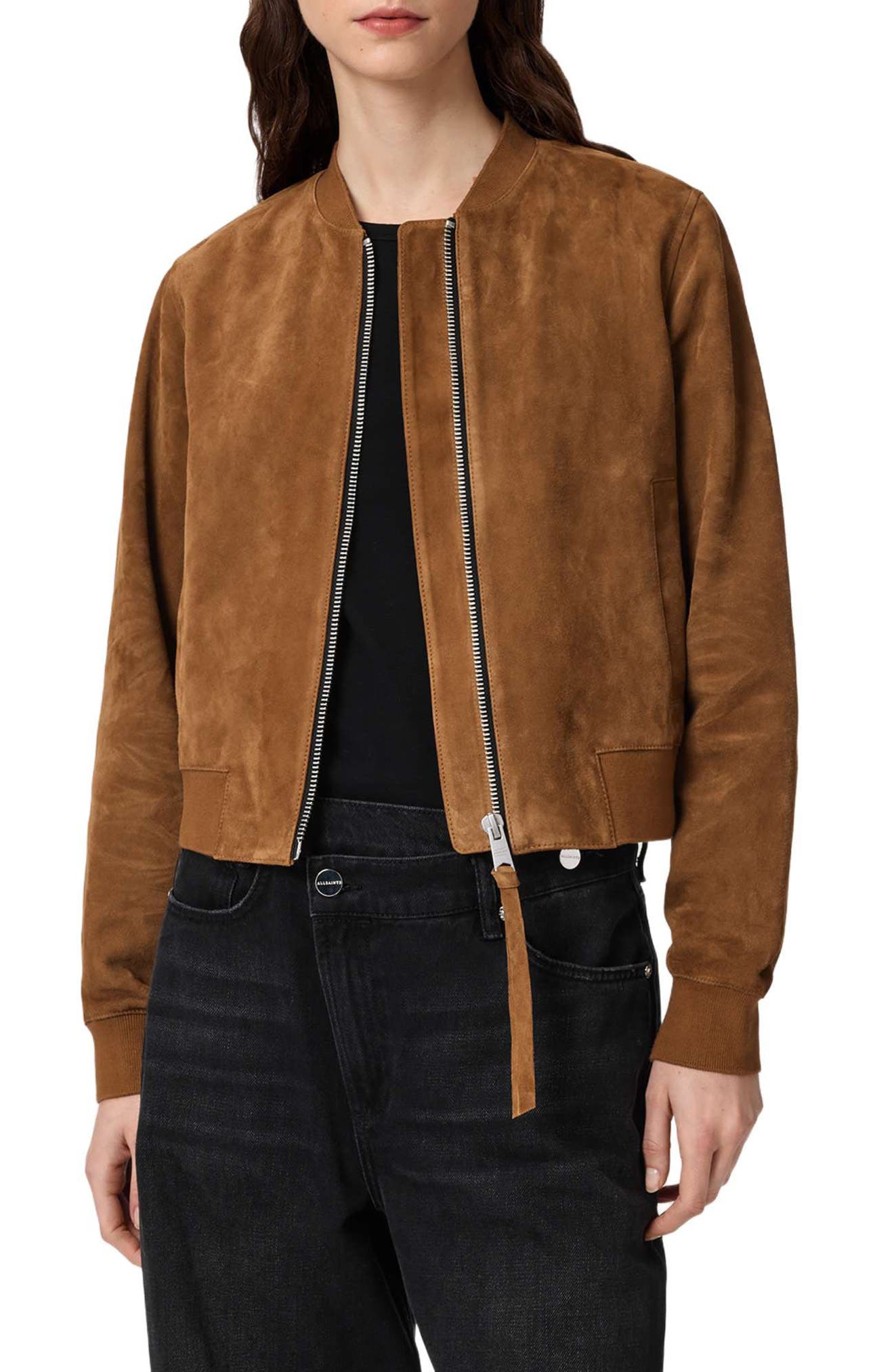 Orten Suede Bomber Jacket - image 5