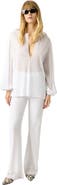 Missoni Straight-leg Trousers In Ribbed Viscose Lamé With Sequins