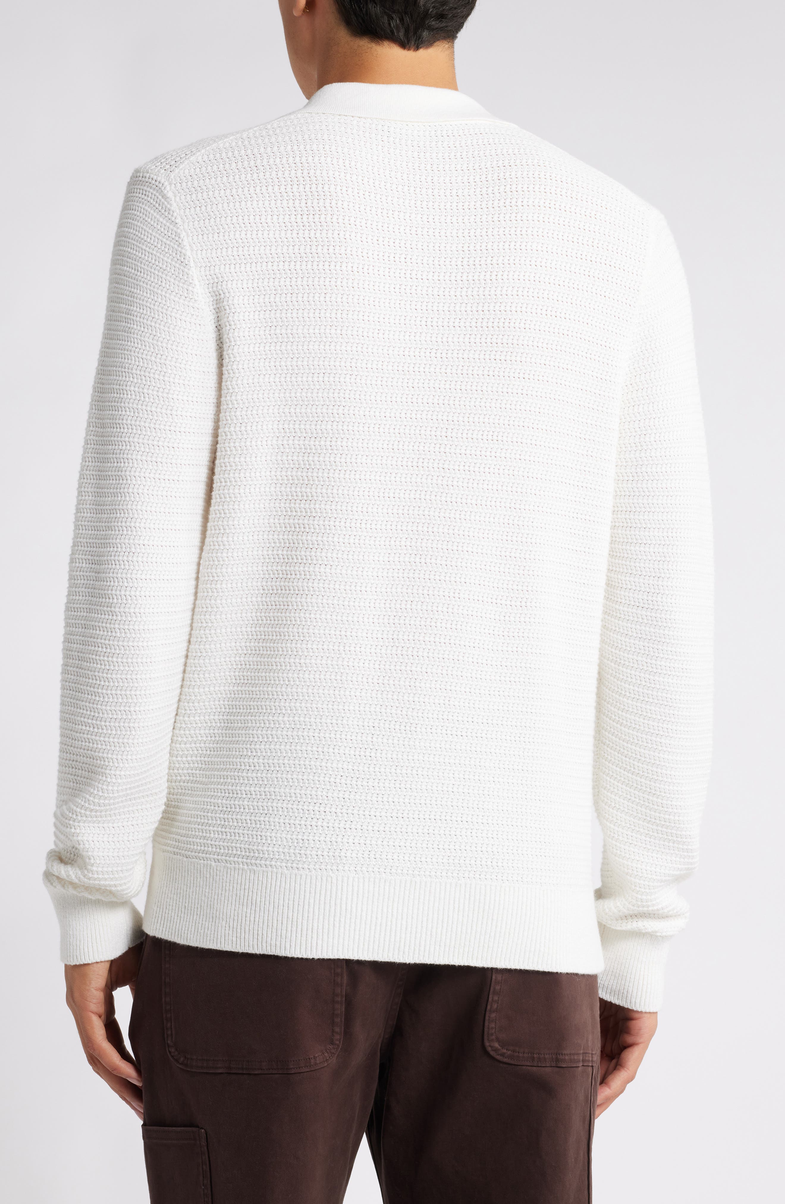 Craftsman Rib Johnny Collar Sweater - image 4