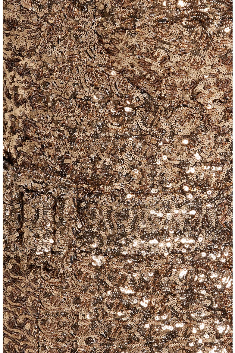 Lucinda Sequin Sleeveless Jumpsuit, Alternate, color, GOLD