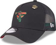 New Era Men's New Era Black Baltimore Orioles 2025 Big League Chew A-Frame 9FORTY Adjustable Trucker Hat