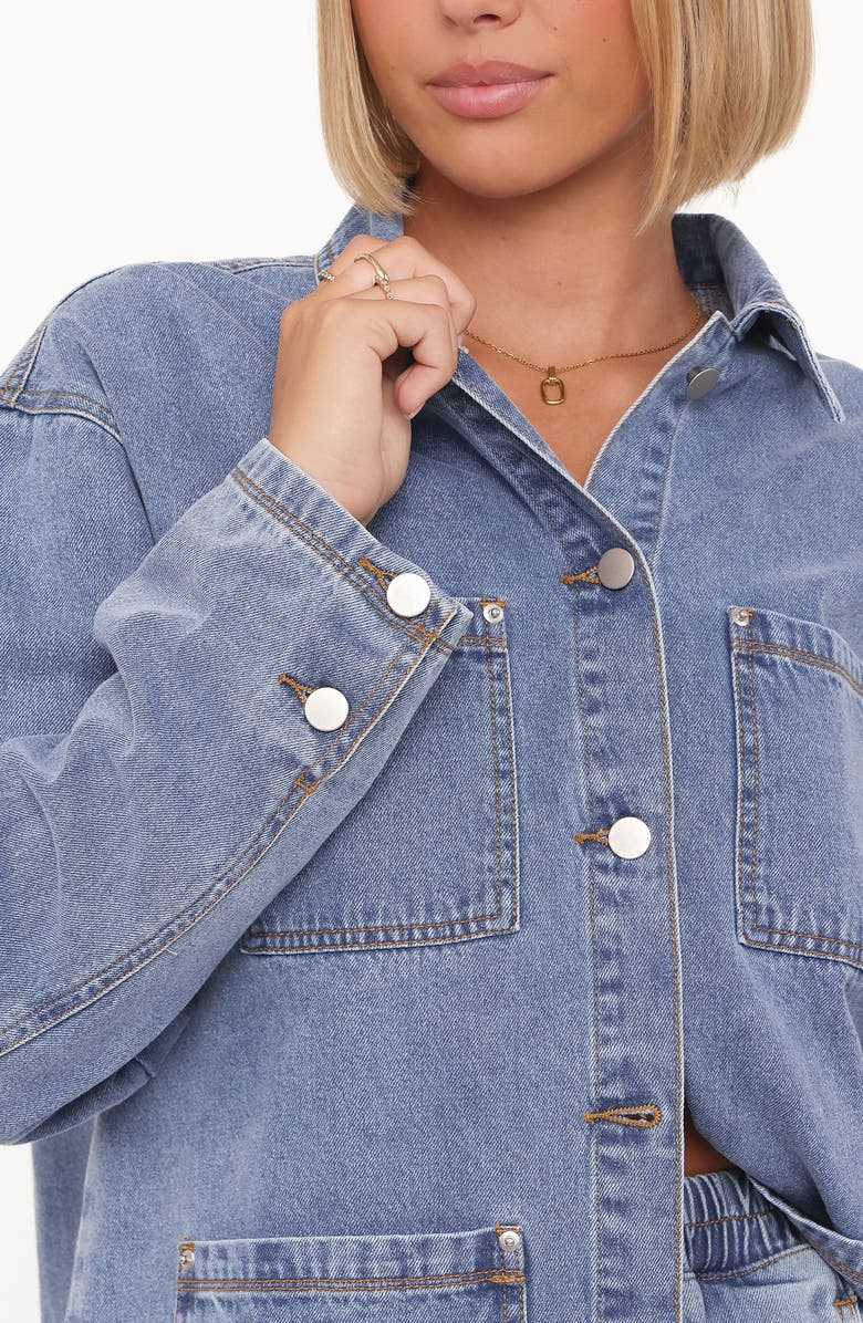 Petal & Pup Remy Denim Utility Jacket, Alternate, color, Medium Wash