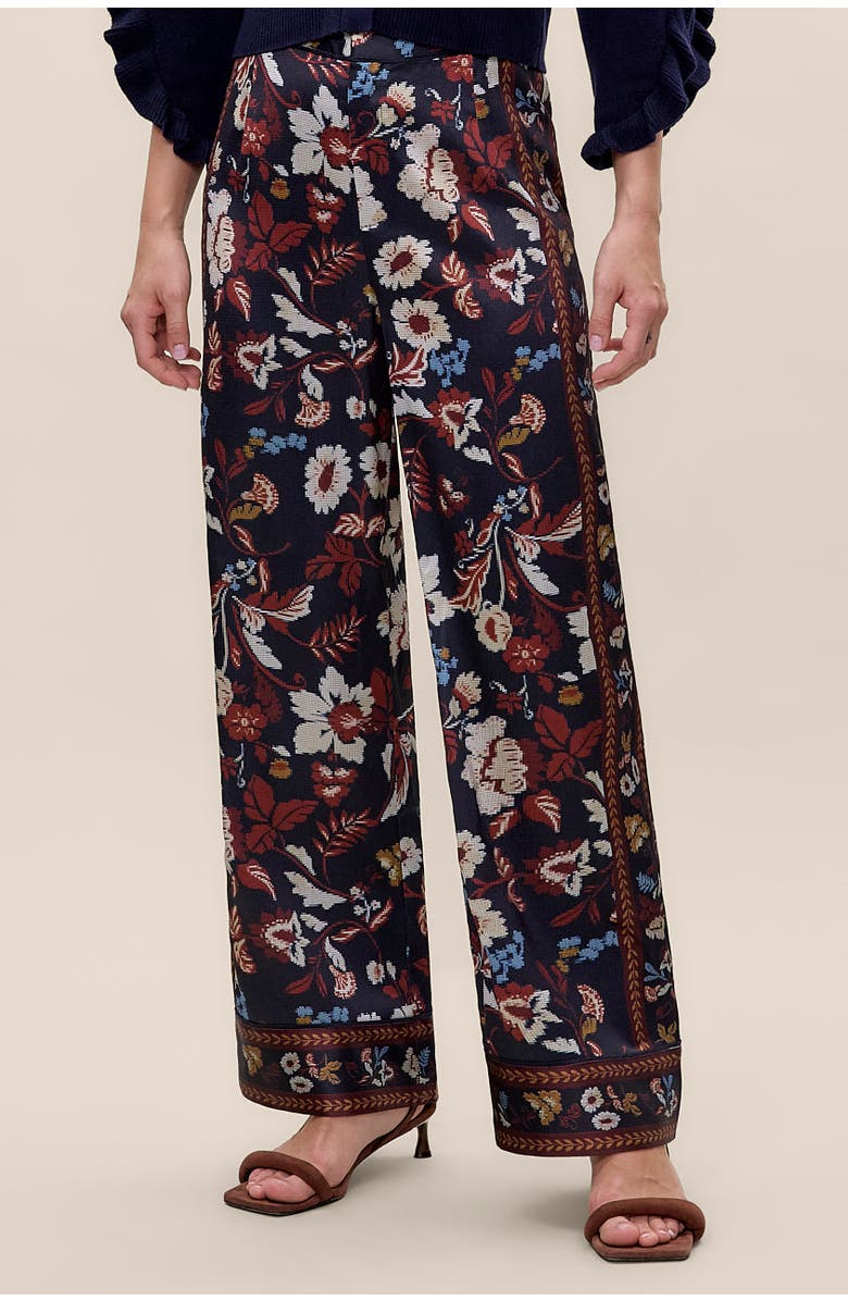 Rebecca Taylor Selah Pant, Alternate, color, Navy Combo