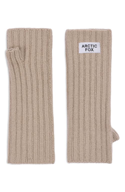 Arctic Fox & Co. Arctic Fox & Co The Merino Wool Fingerless Gloves In Brown