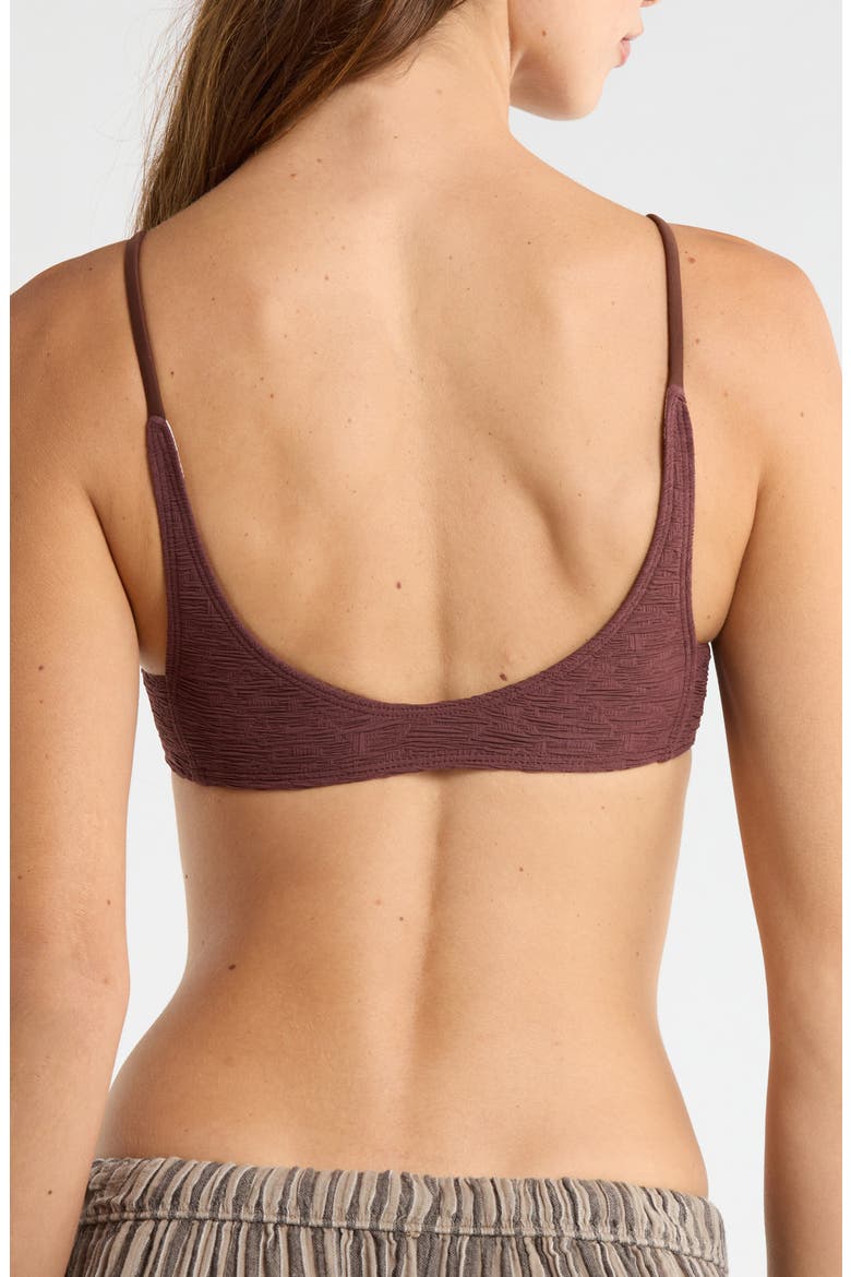 Cannon Crop Bikini Top, Alternate, color, RUM RAISIN