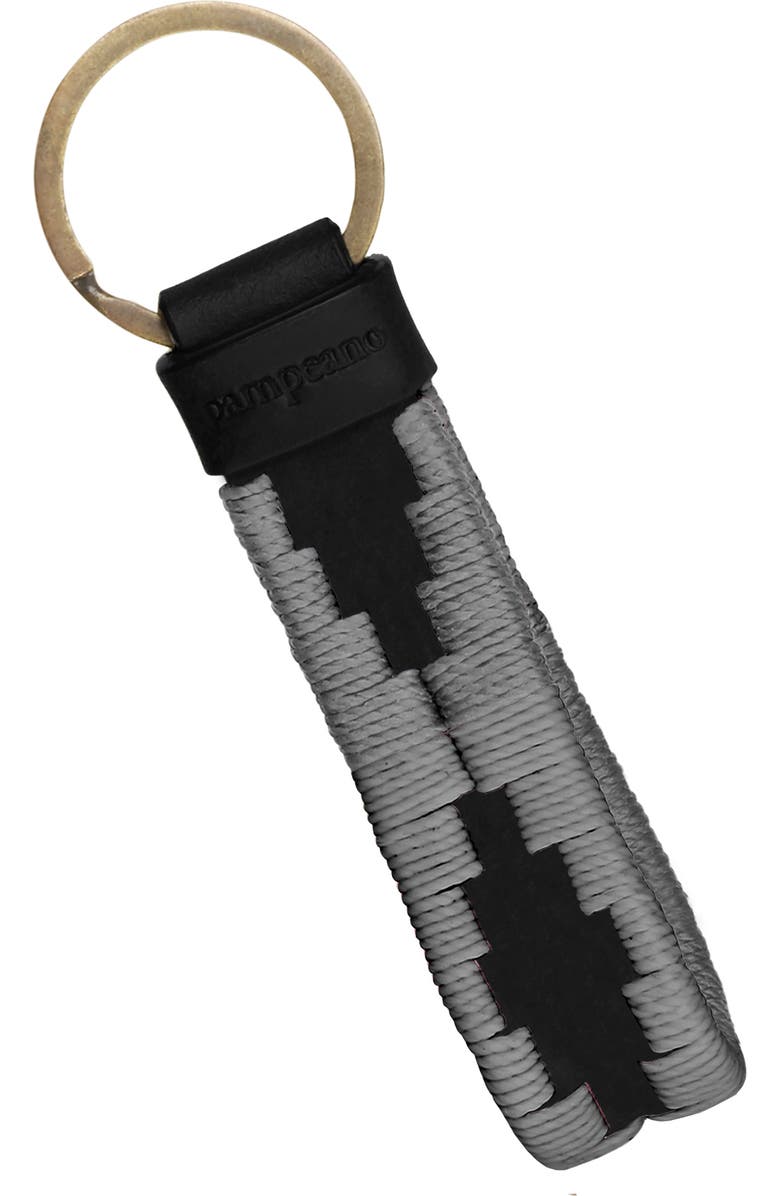 pampeano Charro Loop Keyring, Main, color, Black/Grey