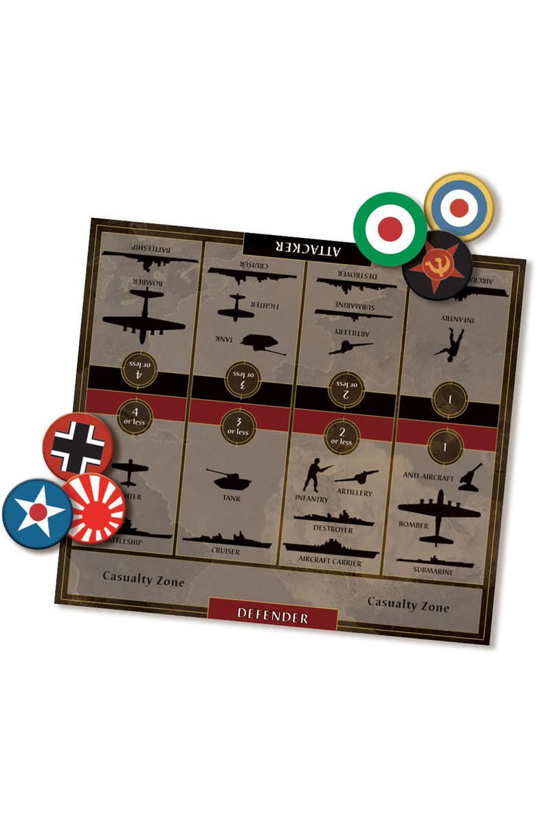 HASBRO Axis & Allies 40th Anniversary Deluxe Edition WWII Board Game, Alternate, color, Multicolored