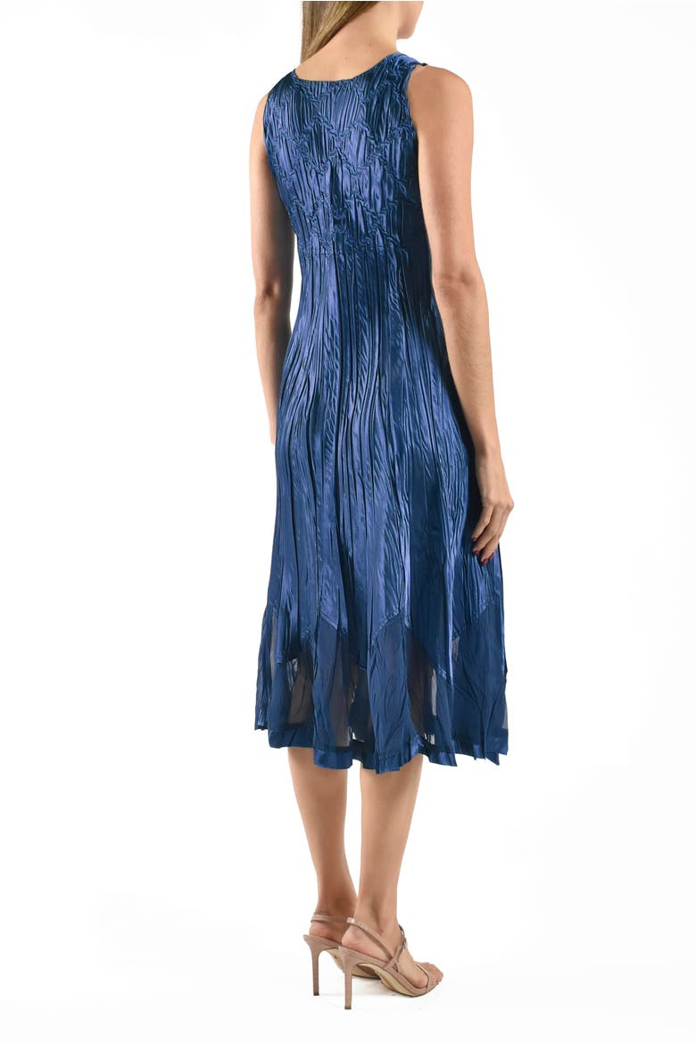 Charmeuse & Chiffon Cocktail Dress with Bolero Jacket, Alternate, color, Midnight Navy