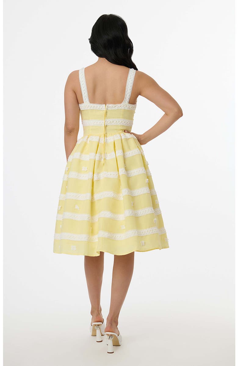 Unique Vintage 1960s Swing Sundress, Alternate, color, Lemon Yellow