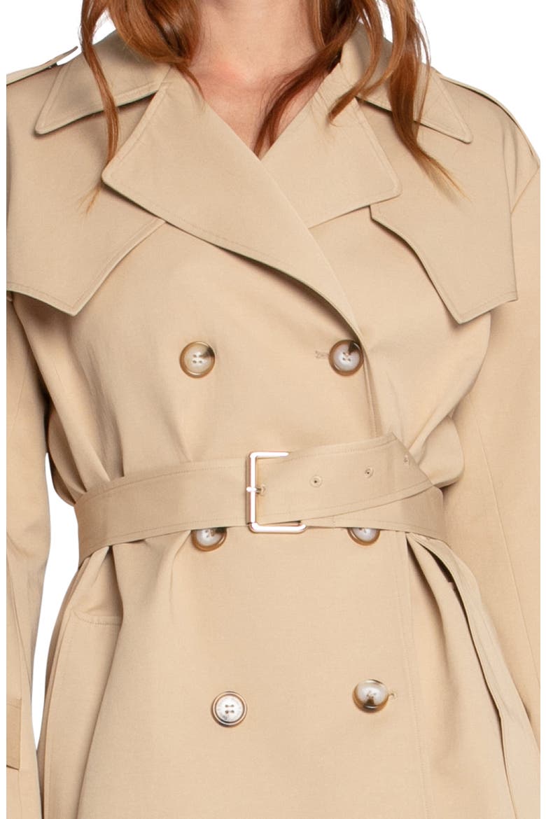 Whispers of Verona Trench Coat, Alternate, color, LIGHT CAMEL