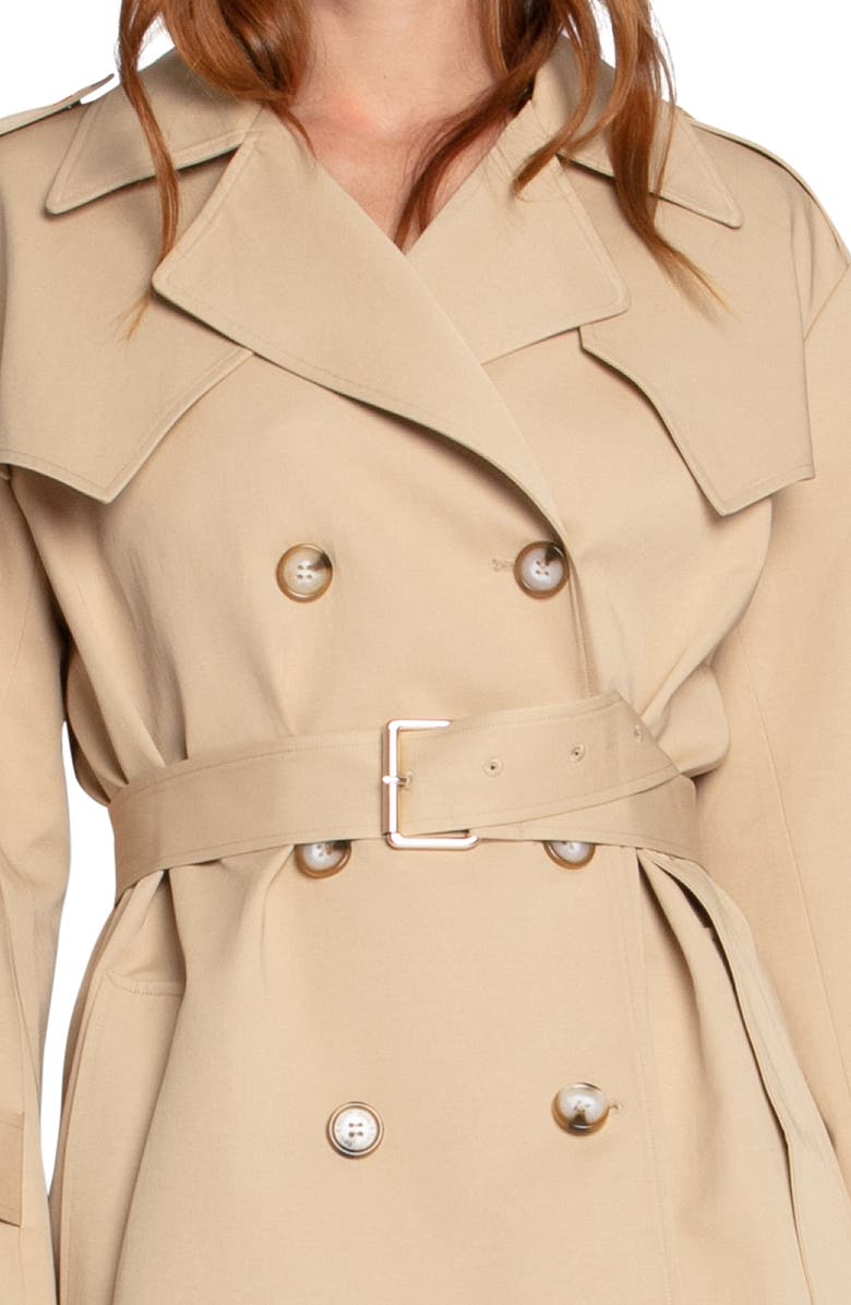 Belle & Bloom Whispers of Verona Trench Coat, Alternate, color, Light Camel