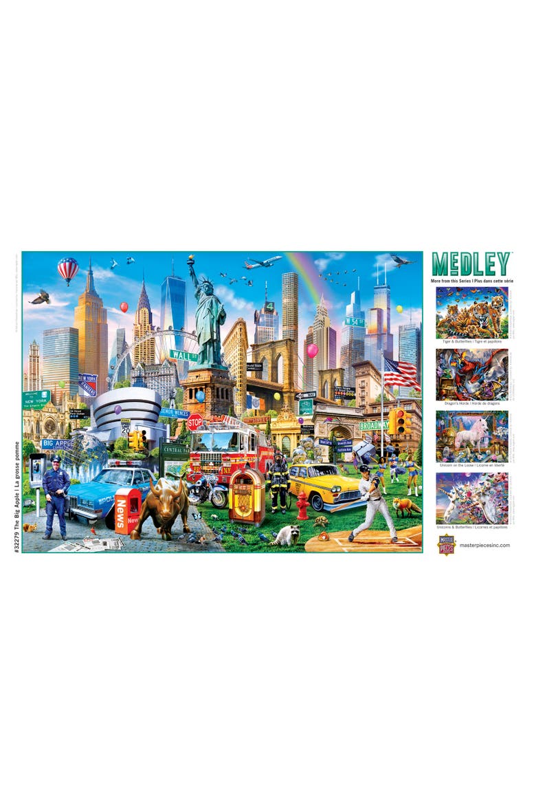 The Big Apple 300 Piece Jigsaw Puzzle, Alternate, color, Multicolor