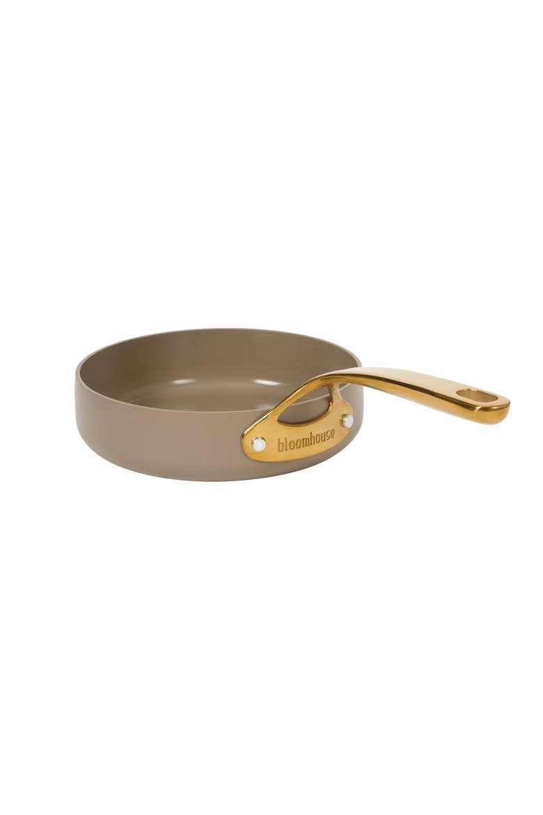 8 Inch Heavy Duty Aluminum Premium PFA Free Ceramic Nonstick Saute/Deep Frying Pan Skillet, Alternate, color, Cappuccino Cream