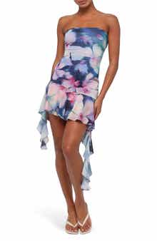 Daniella Strapless Mesh Minidress