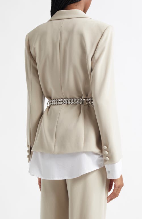 Cinq À Sept Vittoria Layered Jacket In Khaki/white