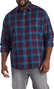 Untuckit Fit by Dxl Big & Tall Heinrich Flannel Sport Shirt