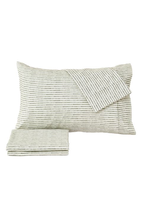 Stripe Microfiber Sheet Set