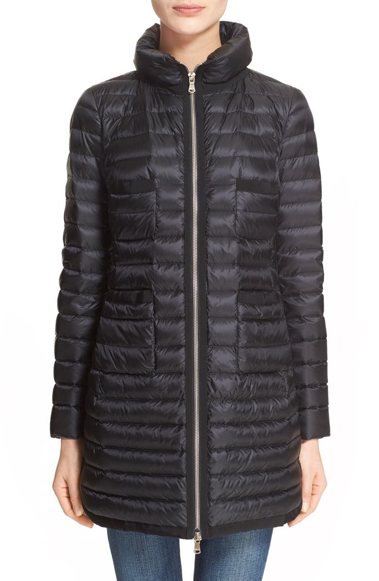 Moncler Bogue Water Resistant Long Down Jacket, Main, color, 