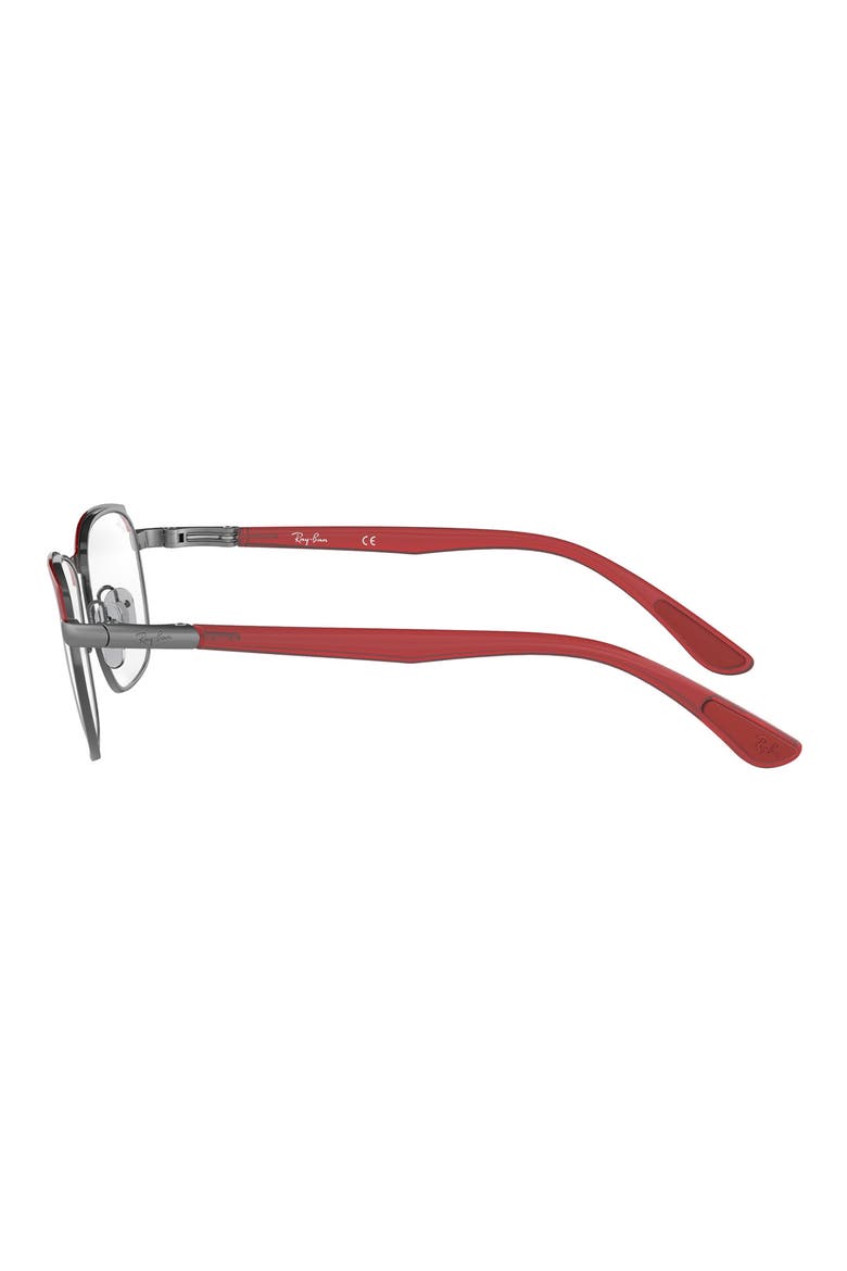 RX6420 52mm Rectangular Optical Glasses, Alternate, color, BORDEAUX