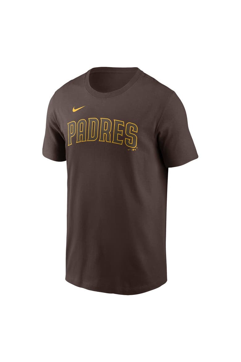 Men's Nike Manny Machado Brown San Diego Padres Fuse Name & Number T-Shirt, Alternate, color, Brown